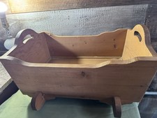 Vintage Baby Doll~Cat~Dog Bed Cradle Crib Rocker 20&rdquo;