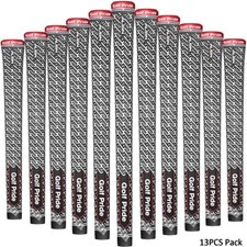 Black Red 13PCS Pack Golf Pride Z-Grip Full Cord 60 Align Club Golf Grips Set