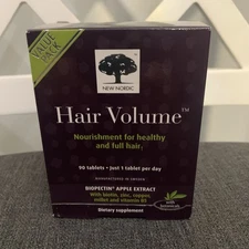 Nordic Hair Growth Supplement 90 Tablets Biopectin Exp 9-2027