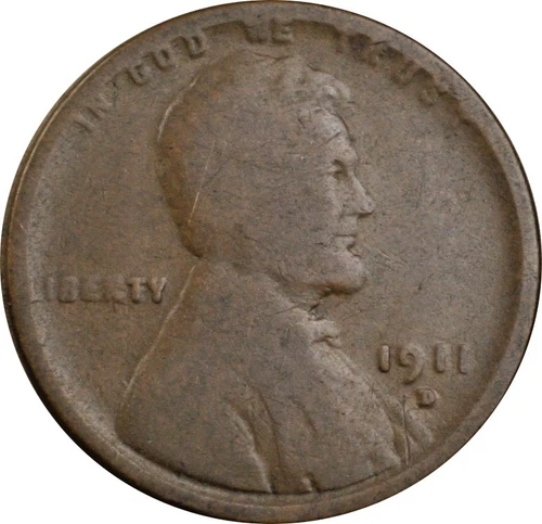 1911-D Lincoln Cent VG