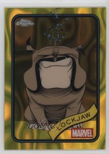 2025 Topps Chrome Marvel Comics Yellow Lava Refractor Lockjaw #152 0nr3