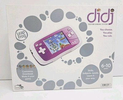 2008 Leap Frog Didj Purple Handheld Custom Gaming System New
