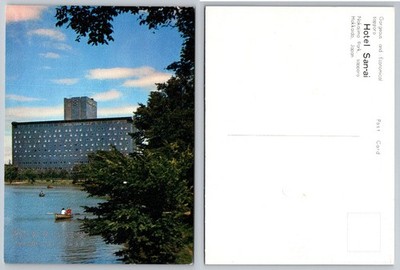 Hotel San-rai Sapporo, Hokkaido Japan Nakajima Park Lake View Postcard