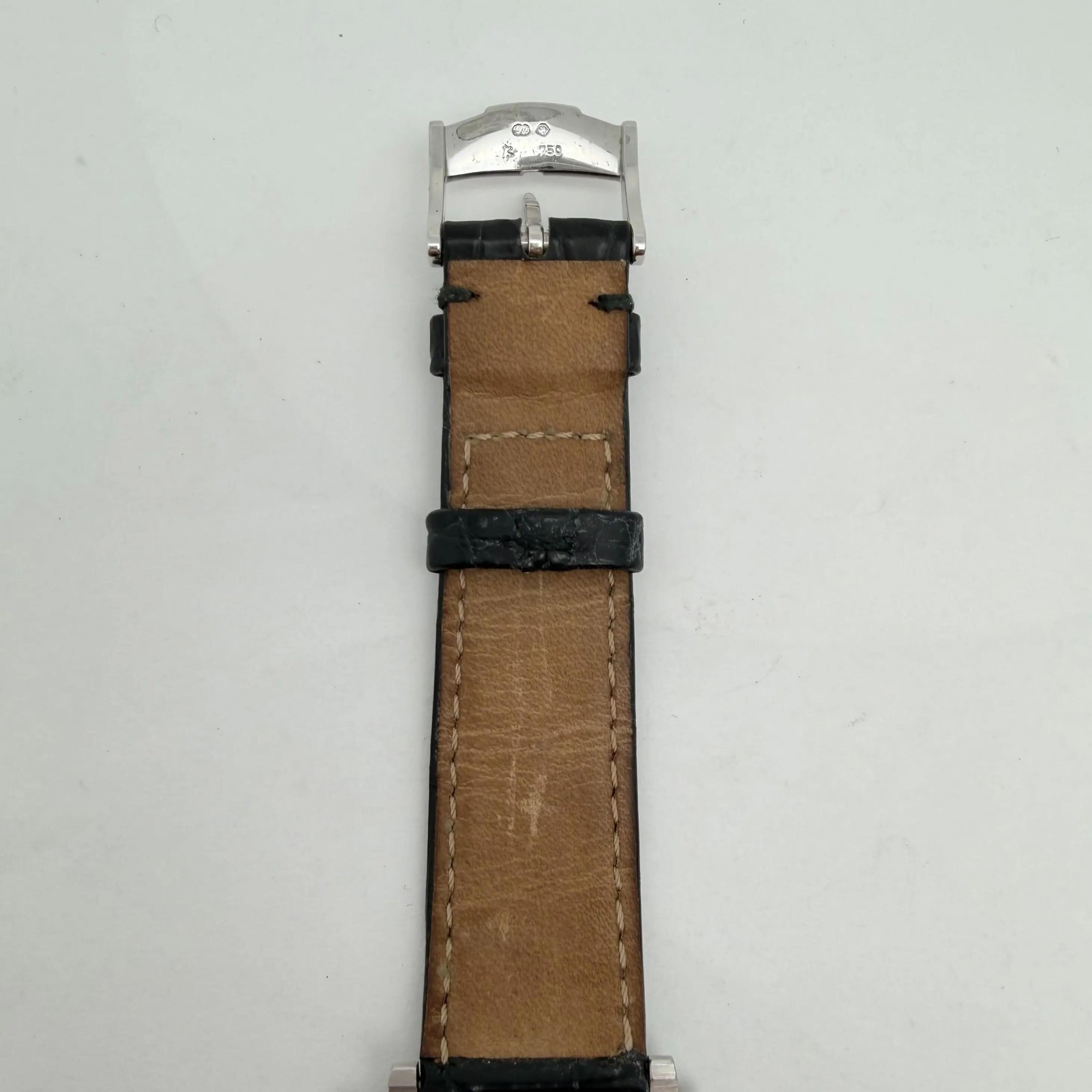 Piaget Black Tie 28mm P10098 18k White Gold Silver Dial Diamond Hand Wind Watch image 6