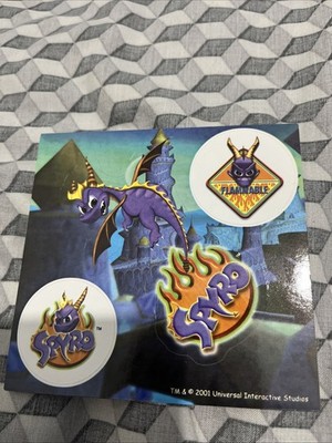 spyro playstation ps1 aufkleber