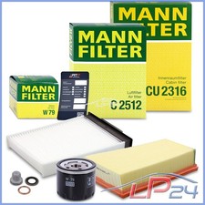 MANN-FILTER KIT FILTRE À HUILE AIR HABITACLE POUR RENAULT MÉGANE 2 1.5 dCi 2007-