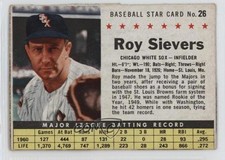 1961 Post Roy Sievers (Hand Cut) #26 0n0