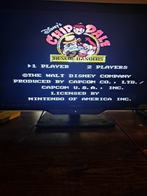 Disney's Chip 'N Dale: Rescue Rangers (NES, 1990) LOOSE CART ONLY TESTED