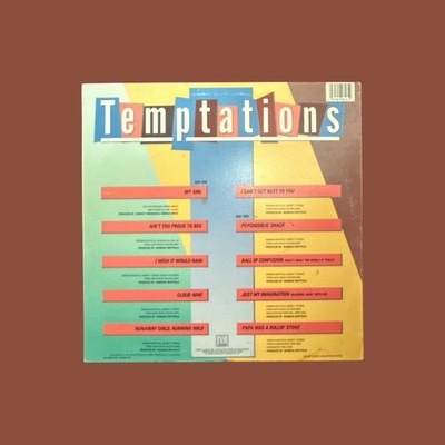 The Temptations LPレコード SWK-6161 Vintage 1981 The Temptations All The Million Sellers Vinyl Record