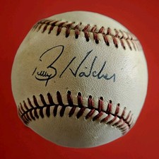 BILLY HATCHER Auto Baseball BOSTON RED SOX TEXAS RANGERS Marlins 1st Base Coach 