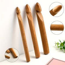 Jumbo Bamboo Crochet Hook Large Chunky Knitting 15mm 20mm 25mm