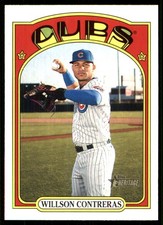 Willson Contreras 2021 Topps Heritage #41 Cubs MLB READ FREE SHIP AutographDen