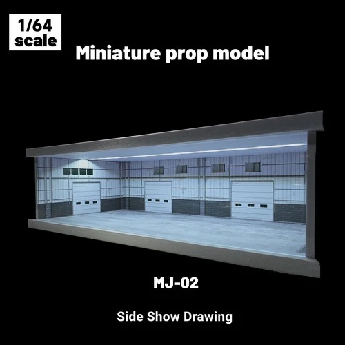 1/43 Diorama Auto Garage Modell Beleuchtung Stadt Parkplatz Szene Display Modell - Bild 27 von 42