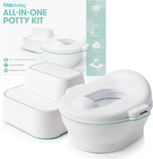 All-In-One Potty Training Toilet with Toddler Chair and Step Stool