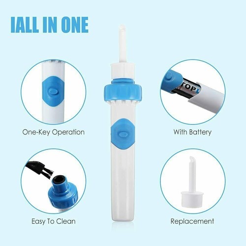 Electric Ear Pick Ear Wax Cleaning Cleaner Device Removal Vacuum Painless Tool - Picture 8 of 8
