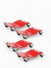 Set Of 4 Car Wheel Dolly 6000 Lbs Heavy-duty Vehicle Dolly Moving Cars Trucks