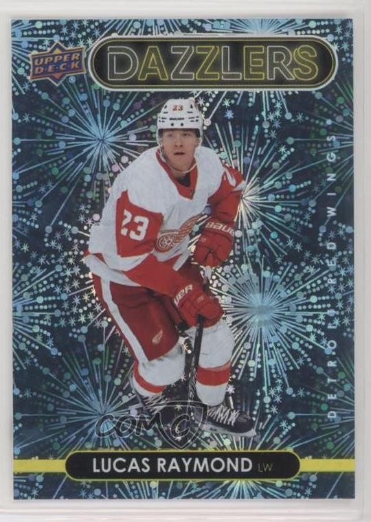 2021-22 Upper Deck Series 2 Dazzlers Blue Lucas Raymond #DZ-68 Rookie RC