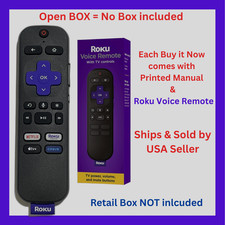 Roku Voice Remote Netflix Roku Channel Apple TV Crave RC-FA1 3226001106