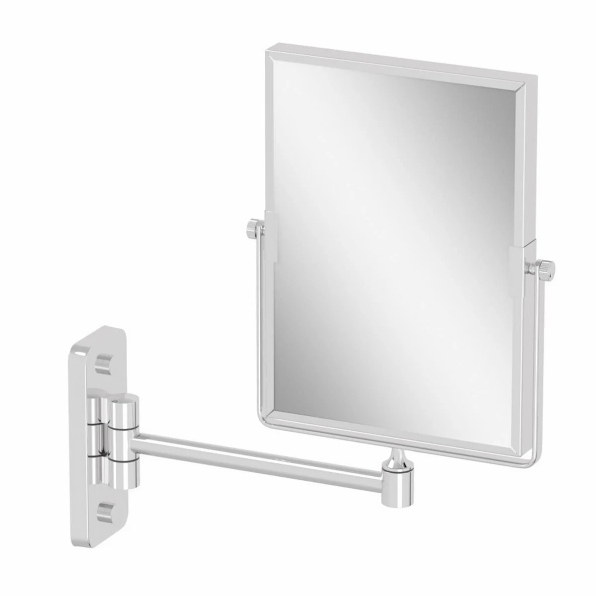 Wall Mounted 3x Magnifying Bathroom Mirror Shaving Make Up Extending Chrome