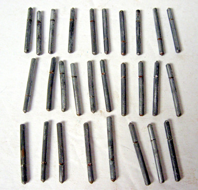 Haefner Train 3 Rail O Scale TWENTY-EIGHT (28) TRACK PINS CONNECTORS