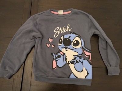 disney x primark lilo and stitch Kinder Alter 7-8 grau Pullover Pulli