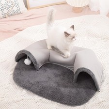 Cat Tunnel Bed Play Center Comfortable Kitty Training Hideout Interactive for