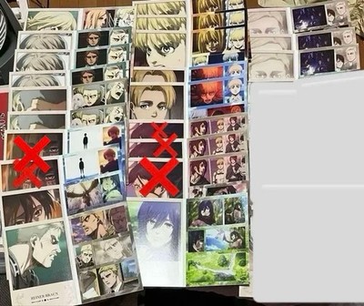 Attack on Titan Ichiban Kuji ''The Rumbling'' Memorial Cards Set - 18 pcs