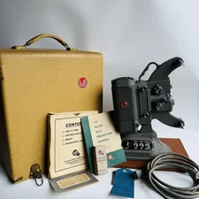 Dejur 8mm Movie Projector With Case Power Cord Manual Reel Rare Vintage