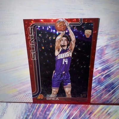 2025-26 Topps Basketball Koby Brea RC #242 SSP Red Crackle Foil 5/5 Suns