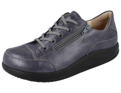 FINN COMFORT FINNAMIC Hachiouji Damen Schnürschuhe anthrazit Glattleder