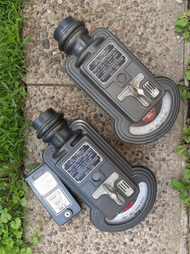Vintage Duncan Miller 1960’s Parking Meters 5-10-25 Cents , Both Work