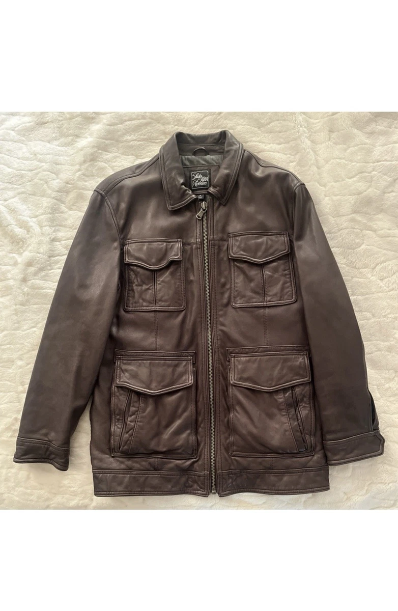 saks fifth avenue leather jacket products for sale | eBay