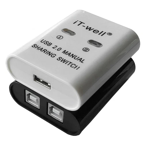 USB 2.0 Drucker Switch Box 2 PCs zu 1 Drucker Umschalter Freigabe Adapter - Bild 7 von 7