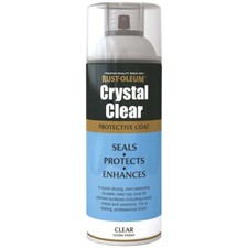 400ml Crystal Clear Gloss Spray Paint Top Coat Sealer for Wood Plastic Ceramics