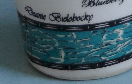 ITALIAN MAJOLICA Art BIELOBOCKY Ceramic FRUIT BERRY BOTANIC SALT PEPPER SHAKERS - Picture 11 of 11
