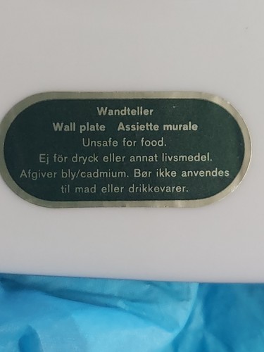 Vintage Weihnachtsteller 1978 Hutschenreuther Germany von Ole Winther 12" Durchmesser - Bild 3 von 3