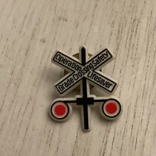 Vintage Estate Plastic Crossing Guard Volunteer Pin Brooch