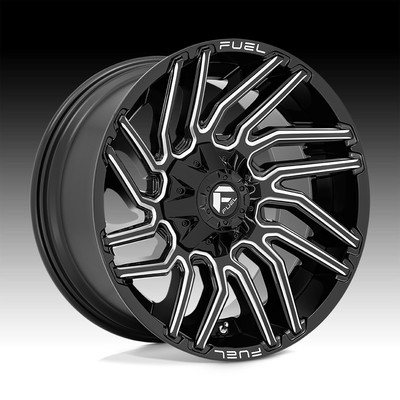 Fuel D773 Typhoon Gloss Black Milled 22x12 8x6.5 -44mm (D77322208247)