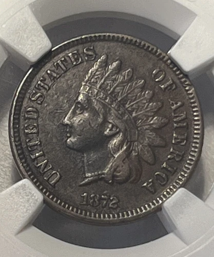 1872 Indian Head Cent AU Details  NGC