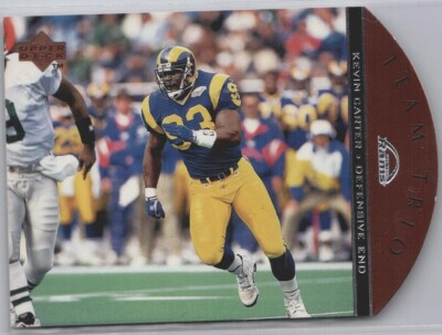 1996 Upper Deck Team Trio St. Louis Rams Football Card #TT24 Kevin Carter