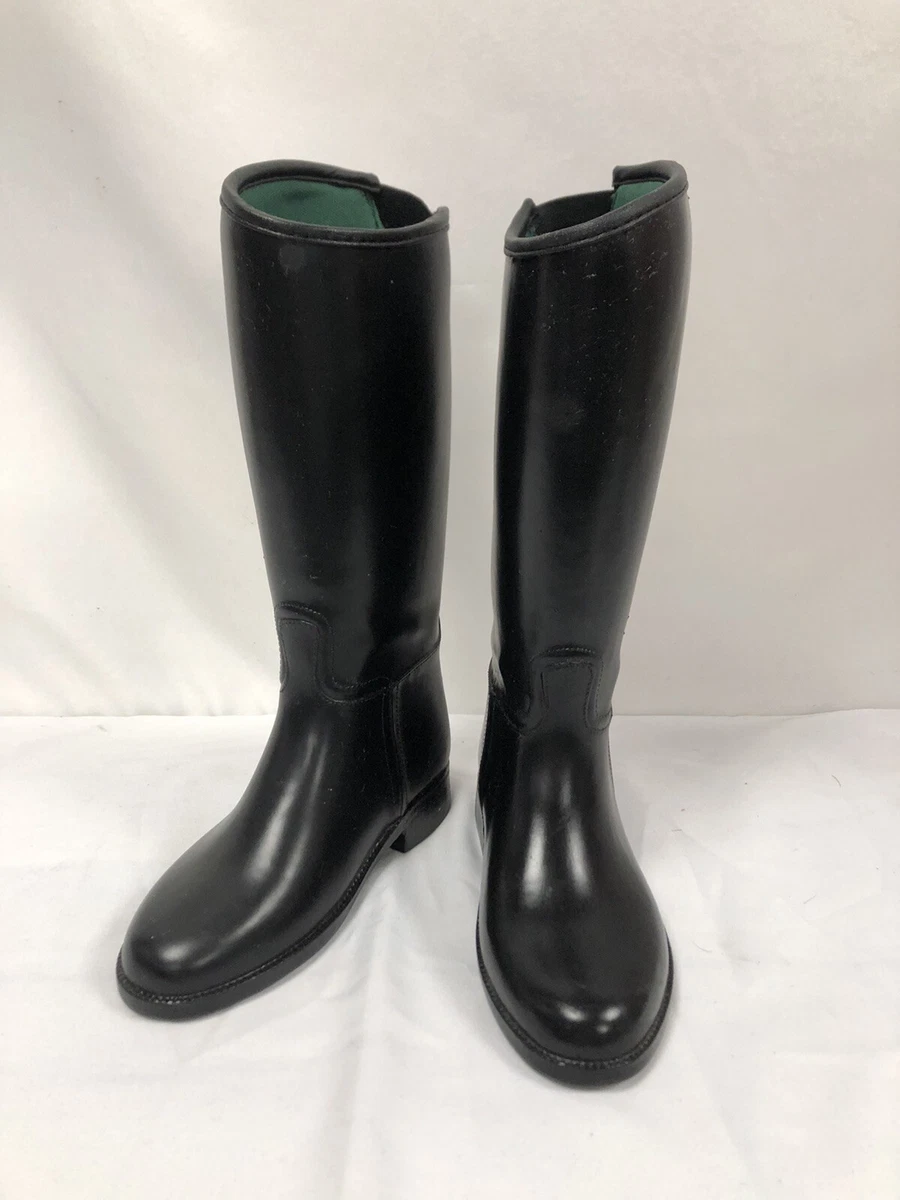 Bottes d'équitation Enfant HKM en cuir ref7414 taille 28 couleur noir neuf  !!!