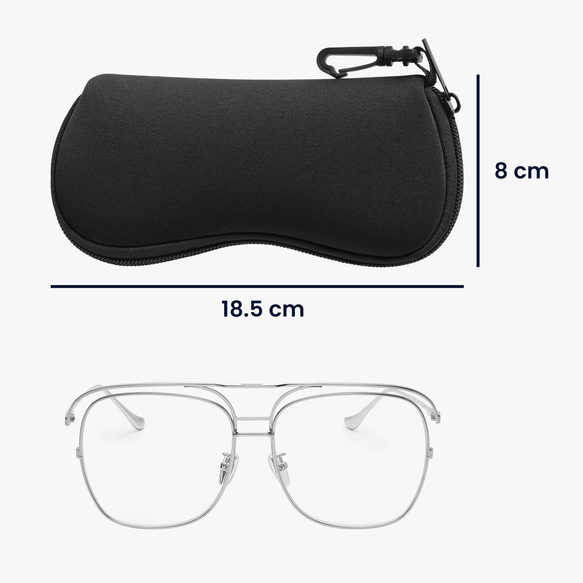 KINGOZOYI 4 Pezzi Custodia Occhiali Rigida Da Sole, Astuccio Occhiali - Foto 3