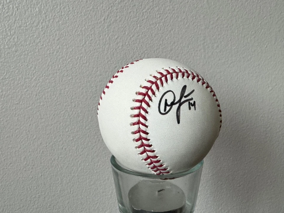 Austin Jackson autógrafo bola y estatuilla, Tigres Foto 4 de 4