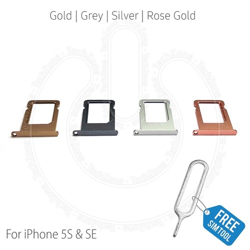 For iPhone 5s iPhone SE 1st Gen Sim Card Holder Tray Slot with Sim