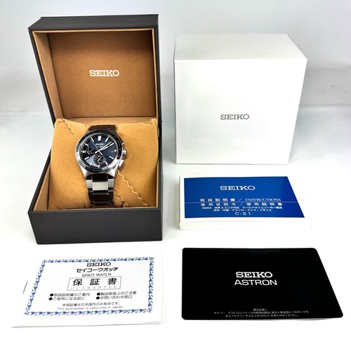 Seiko Astron NEXTER SBXY053 8B63-0BD0 Titanio GPS Solar Excelente Estado - Imagen 16 de 16