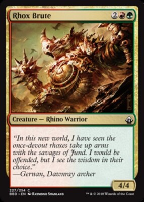 Rhox Brute Light Play, English Magic the Gathering MTG Battlebond