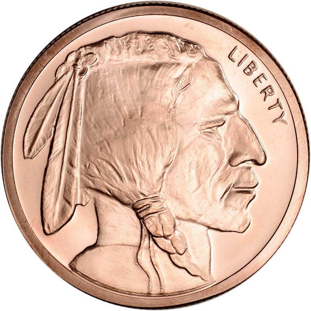 5 oz Golden State Mint Copper Round Buffalo .999 Fine Tube of 20