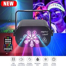 Portable 60/120 Pattern RGB Led UV Laser Projector DJ Stage KTV Lighting Lamp