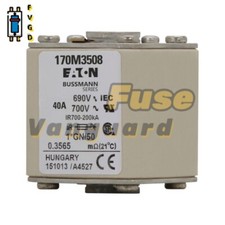 1PC Eaton BUSSMANN 170M3508 40A 690V High Speed Square Body Fuse