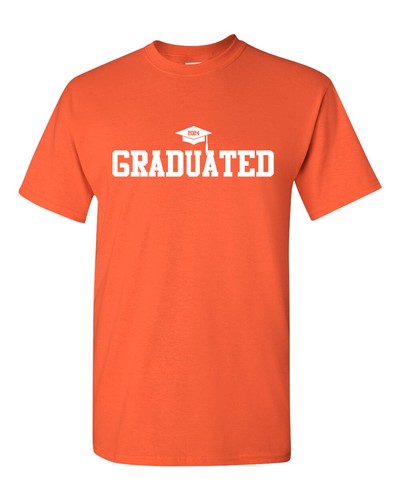 Graduated 2024 Shirt Graduation High School Grad Senior Class Of 2024 College - Picture 10 of 14